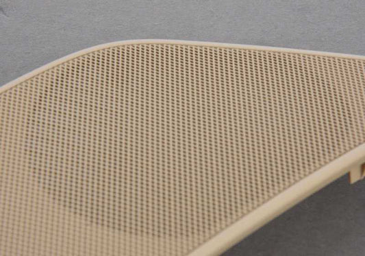 Tapa embellecedora altavoz derecho OEM 51417225980 para BMW F10 y F11. Color beige veneto. Compatible con versiones 518d, 520d. Repuesto original BMW.