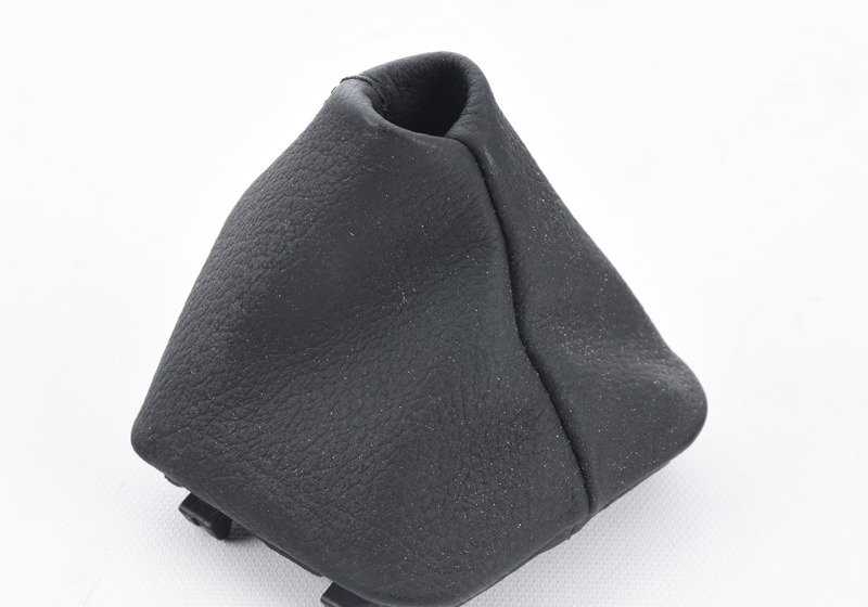 Funda de cuero para palanca de cambios OEM 25127507082 para BMW E46 325i y 325Ci (manual y automático). Compatible con modelos del 2000 al 2006. Original BMW.