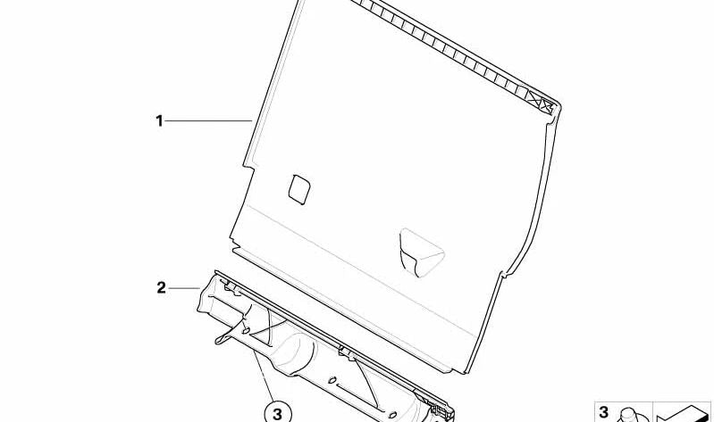 Revestimiento Respaldo Izquierdo para BMW X5 E70 (OEM 52207247446). Original BMW