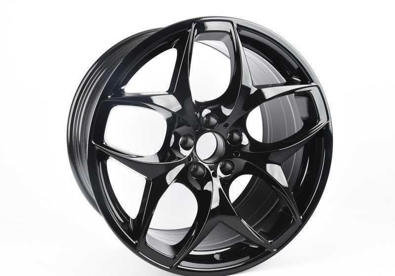 Llantas de aleación diseño Doble Radio 215 negras 21" para BMW X5 E70 y X6 E71/E72. OEM 36116782834. Original BMW.