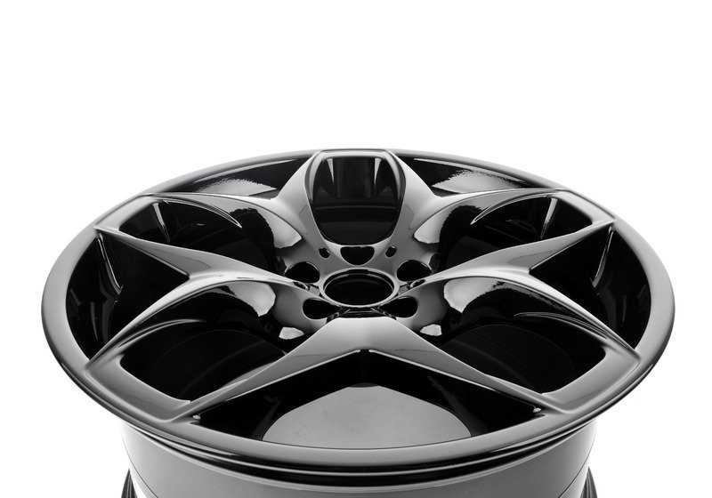 Llantas de aleación diseño Doble Radio 215 negras 21" para BMW X5 E70 y X6 E71/E72. OEM 36116782834. Original BMW.