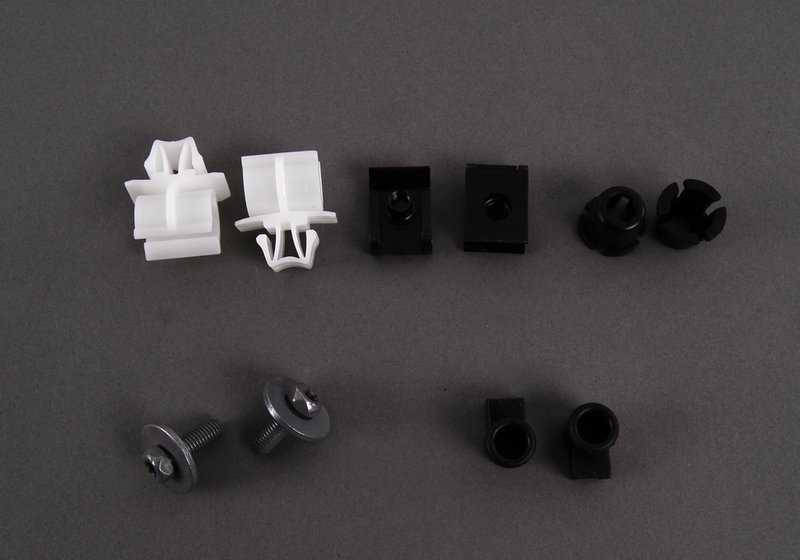 Kit de reparación soporte faro OEM 63126904664 para BMW E46 {316i, 316Ci} con distintos motores y versiones. Compatible con faros halógenos y xenón. Original BMW.