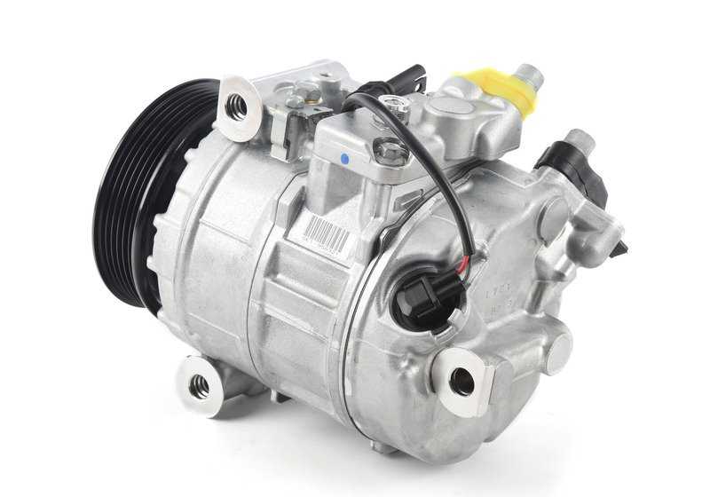 Compresor de aire acondicionado sin embrague OEM 64529122618 para BMW E81, E82, E87, E87N, E88, E90, E90N, E91, E91N, E92, E92N, E93, E93N, E84. Original BMW.