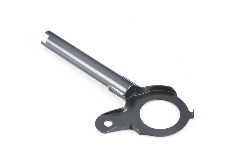 Soporte izquierdo OEM 31421242231 para BMW Motorrad R 80 GS (R247) modelos 0346 y 0348 (1980-1987). Original BMW.