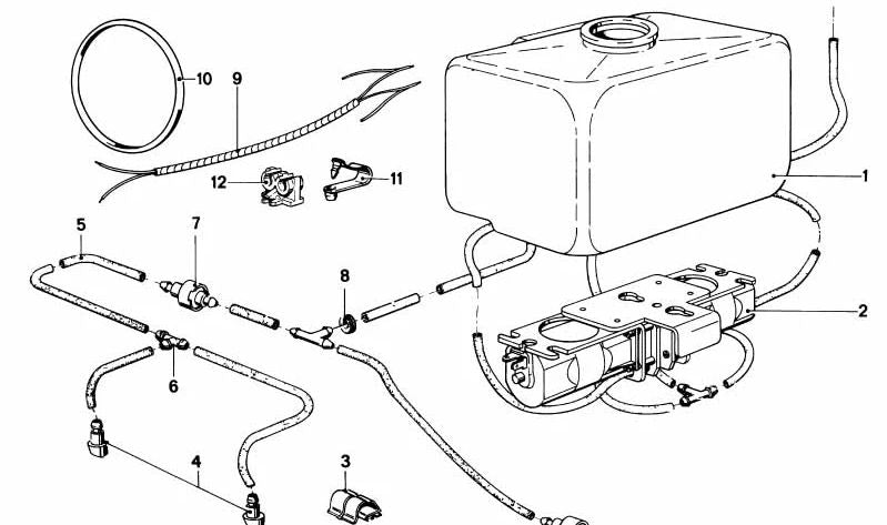 Junta tórica (O-Ring) OEM 07119905680 para BMW E12, E28, E24, 114, 1600, 1602, 2002, 2002ti. Original BMW.