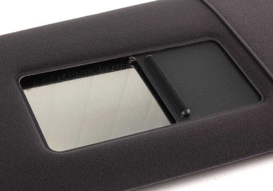 Parasoles con luz lado conductor en tela negra OEM 51167902803 para BMW Serie 3 E46 (todos los modelos). Original BMW.