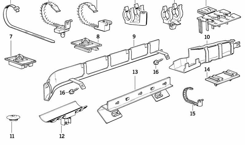 Fermeture en plastique OEM 61131391714 pour BMW E32, E34. Compatible avec plusieurs modèles (voir les détails selon la motorisation). Pièce BMW originale.