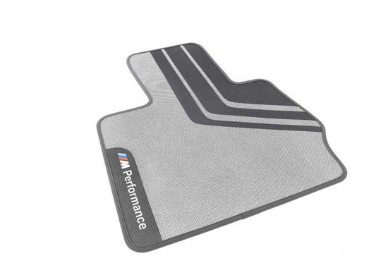 Alfombrillas M Performance delanteras OEM 51472407302 para BMW X3 F25, X4 F26. Original BMW.