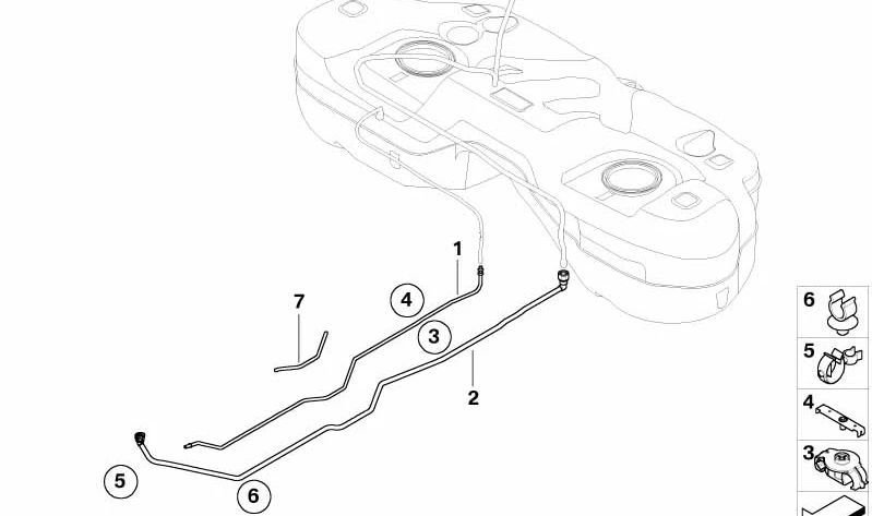 Soporte de fijación OEM 13512245778 para BMW X3 {E83} 2.0i, 2.5i, 2.5si. Compatible con versiones manuales y automáticas. Original BMW.