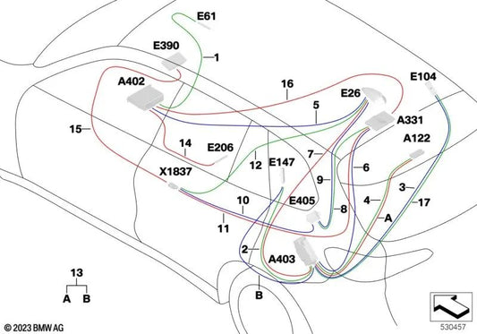 Módulo de reparación antena teléfono OEM 61119439984 para BMW X6 G06 (06/2018-03/2023). Original BMW.