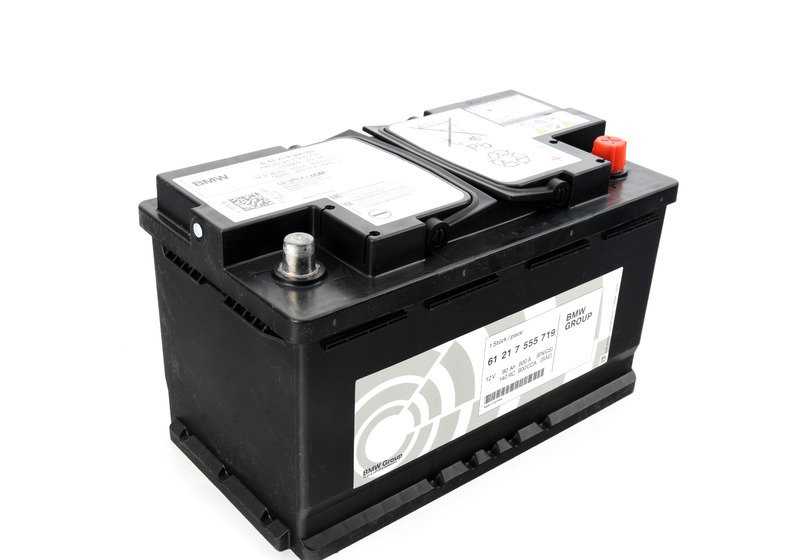 Batería AGM 80Ah OEM 61217555719 para BMW E81, E82, E87, E88, F20, F21, F40, F22, F23, F44, F45, F46, F87, G42, E46, E90, E91, E92, E93, F30, F31, G20, G21, G28, F32, G22, G23, G26, E60, E61, F10, F11, E84, F48, F39, G01, G02, G05, G18, G06, G09, E8
