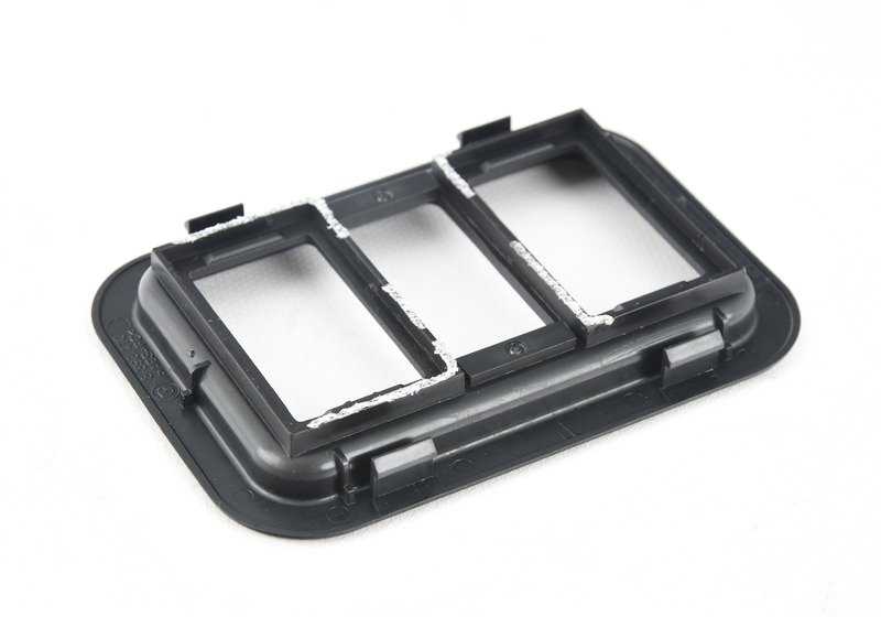 Rear switch trim for various BMW models/series (OEM 51168398470). Original BMW.