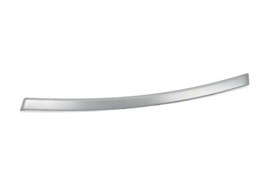 INTERIOR MOLDURA Right front door in aluminum Glacier Silber OEM 51419145408 for BMW E90, E91. Original BMW.