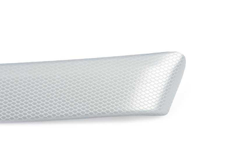 Moldura interior Porta frontal direita na geleira de alumínio Silber OEM 51419145408 para BMW E90, E91. BMW original.