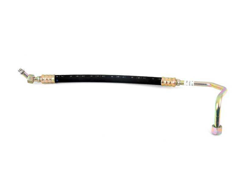 Tubería de alta presión A/C (compresor a condensador) OEM 64539067574 para BMW E30. Compatible con gas R12/R134A. Original BMW.
