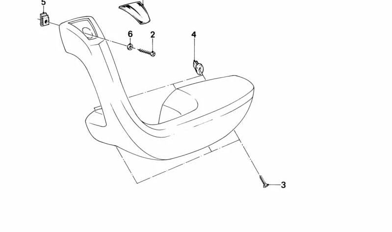 Embellecedor izquierdo OEM 51421915917 para BMW Serie 7 E23 (modelos 728i, 728iS) con motor M30. Compatible con versiones manuales y automáticas 1977–1986. Original BMW.