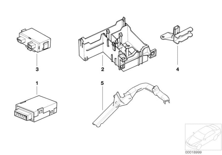 Unité de contrôle EWS II pour BMW E34, E31 (OEM 61359395666). BMW d'origine