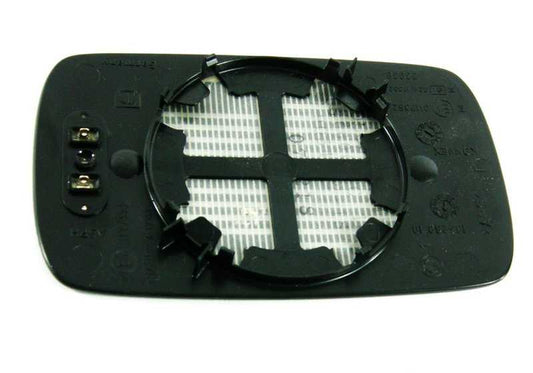 Cristal retrovisor izquierdo calefactable gran angular OEM 51168250438 para BMW E46 y E39. Recambio original BMW.