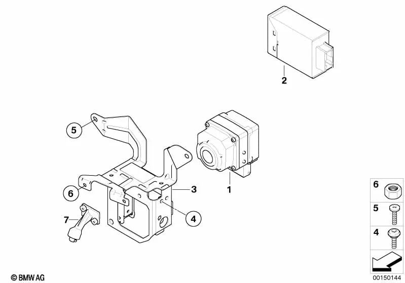 Avellanada Kopfschraube für BMW E65, E66 (OEM 07146959926). Original BMW.