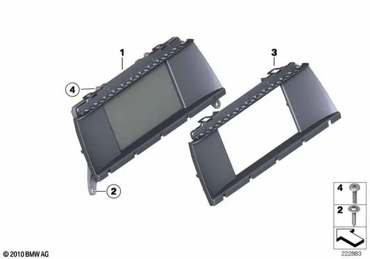 Panel protector CID 8,8" OEM 65509219568 para BMW X3 F25 (2012-2017), X4 F26 (2013-2018). Original BMW.