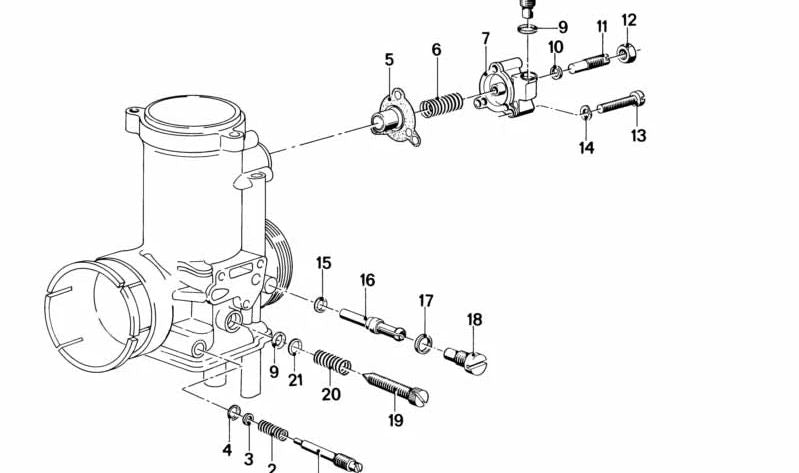 Junta tórica (O-Ring) OEM 13111260861 para BMW R50, R60, R75, R80, R90, R100. Original BMW.