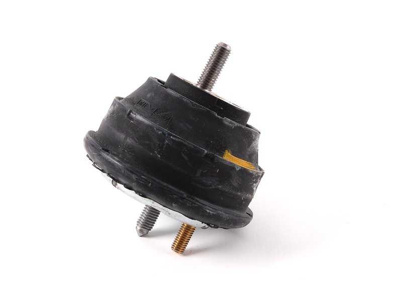 Soporte de goma derecho OEM 11811094150 para BMW E34, E32, E31. Pieza original BMW.