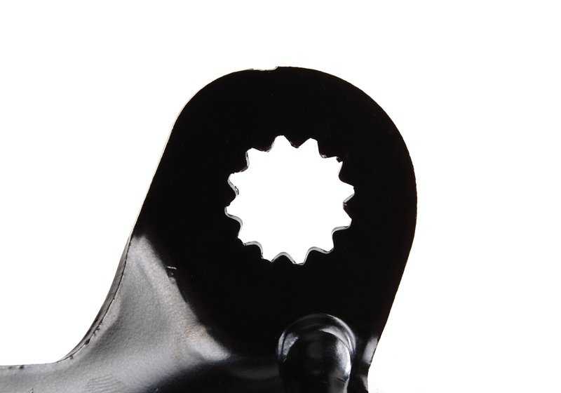 Soporte izquierdo para latiguillo de freno OEM 41117111181 para BMW E60, E61, E63, E64. Original BMW.