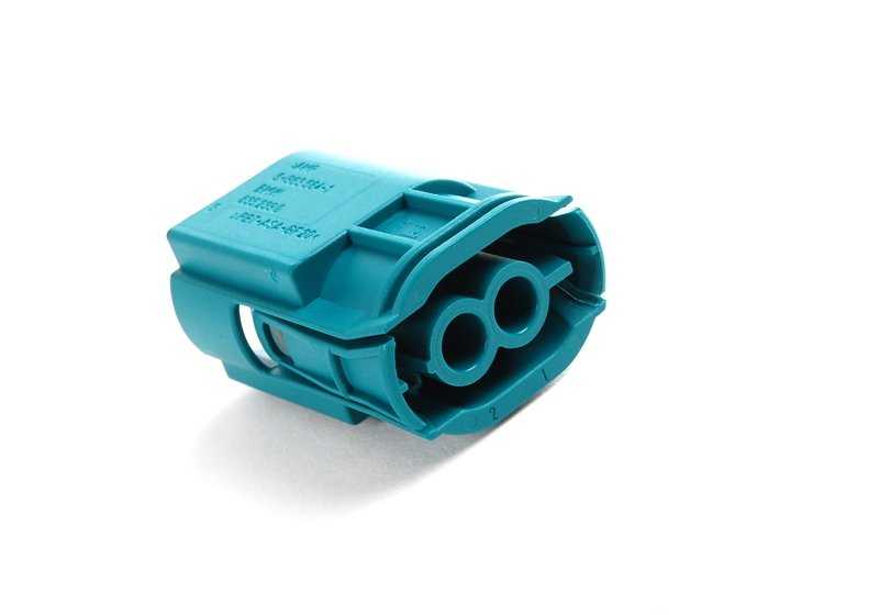 Conector eléctrico 2 pines OEM 61138352390 para BMW {E82, E88, E46, E90, E90N, E91, E91N, E92, E92N, E93, E93N, E39, E38, E65, E66, E53, E70, E70N, F15, F85, E71, E72, F16, F86} y MINI {R50, R52, R53}. Original BMW y MINI.