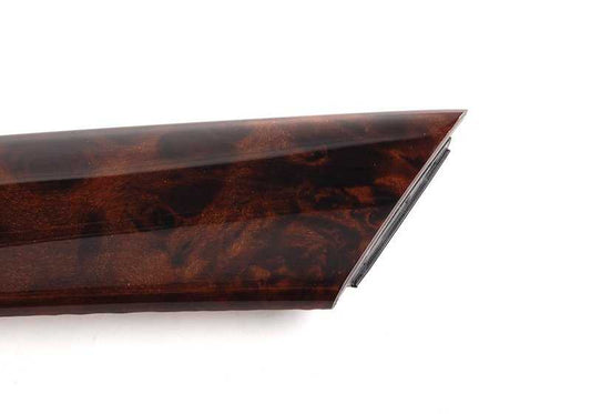 INTERIOR DOOR EMBELLEDER LEFT PAPPEL OEM 51418261741 FOR BMW X5 E53 (Models 3.0D, 3.0I) 2001-2006. Dark wood finish. Original BMW.