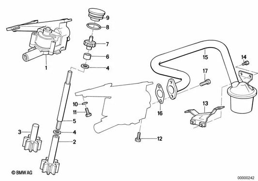 Junta de tapa de válvulas OEM 11411288565 para BMW E30, Z1... y más. Original BMW.