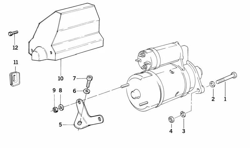 Junta perfilada OEM 12411725539 para BMW E31. Pieza de repuesto original BMW. Ideal para asegurar un sellado correcto en componentes del motor.
