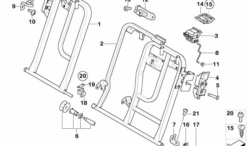 Soporte central respaldo OEM 41113405789 para BMW X3 {E83}. Compatible con versiones 1.8d, 2.0d con motores M47S, N47. Original BMW.