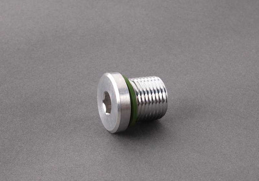 Tornillo de vaciado con arandela OEM 23117531356 para BMW E81, E82, E87, E88, E46, E90, E91, E92, E93, E60, E61, F10, F11, E63, E64, F06, F12, F13, E84, E83, E53, E85, E86, E89. Original BMW.