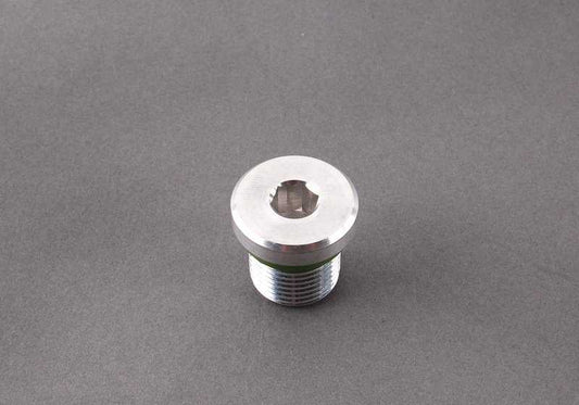 Tornillo de vaciado con arandela OEM 23117531356 para BMW E81, E82, E87, E88, E46, E90, E91, E92, E93, E60, E61, F10, F11, E63, E64, F06, F12, F13, E84, E83, E53, E85, E86, E89. Original BMW.