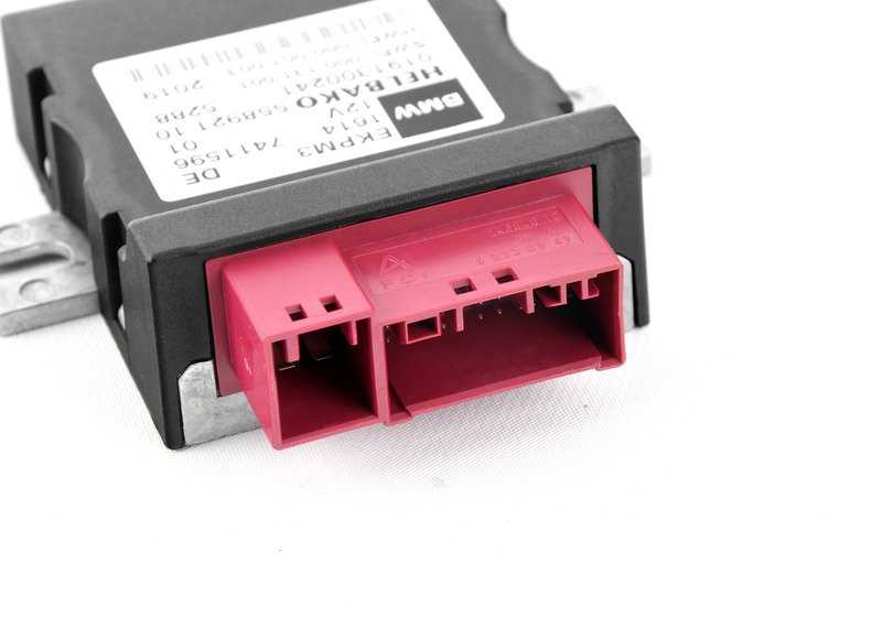 Fuel Pump Control Module OEM 16147411596 for BMW (Compatible Models: F20, F21, F22, F23, F87, F30, F31, F34, F35, F32, F33, F36, F07, F10, F11, F18, F06, F12, F13, F01, F02, F04, F25, F26, F15, F16). Genuine BMW.