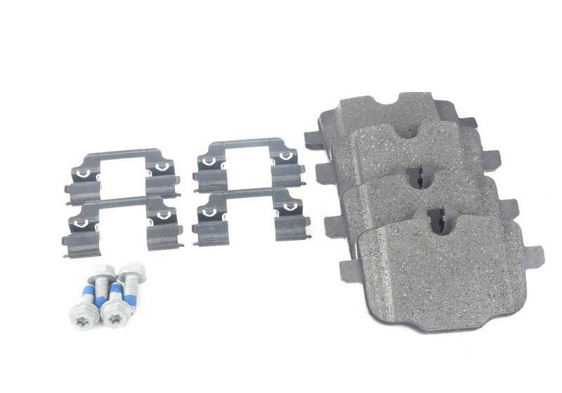 Kit de reparación de pastillas de freno sin amianto OEM 34216867175 para BMW G30, G30N, G31, G31N, G32, G32N, G11, G11N, G12, G12N, G14, G15, G16, G01, G02, G05, G06, G07. Original BMW.