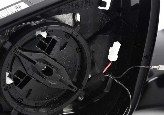 Retrovisor exterior izquierdo calefactable Shadow Line OEM 51167345677 para BMW F30, F30N, F31, F31N, F35, F35N. Original BMW.