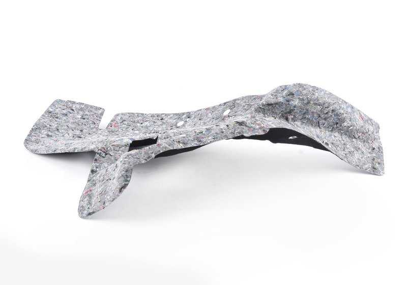 Aislante acústico paso de rueda trasero derecho OEM 51487334358 para BMW F22, F22N. Original BMW.