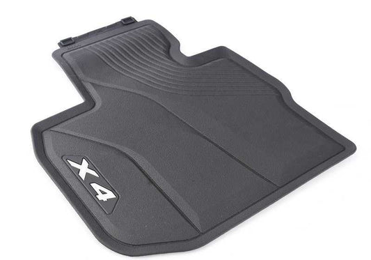 Alfombrillas delanteras todo clima OEM 51472451585 para BMW X4 G02, X4 G02 LCI, X4 M F98, X4 M F98 LCI. Original BMW.