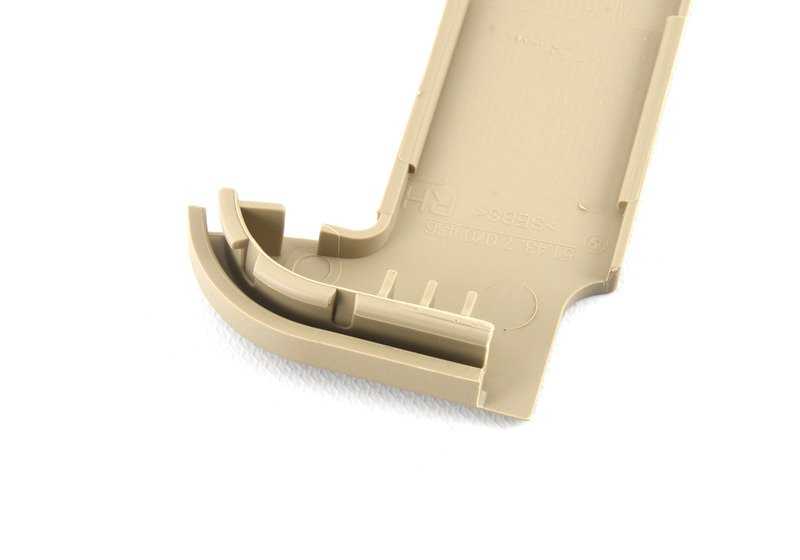Tapa lateral derecha beige OEM 51437079986 para BMW Z4 E85. Pieza original BMW.