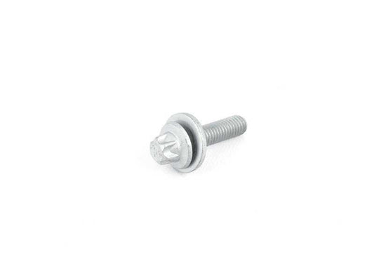 Torx screw with washer OEM 31106859809 for BMW F87, F80, F82, F83, I12, I15, X5 F95, G05, G18, X6 F96, G06, X7 G07, XM G09. Original BMW.