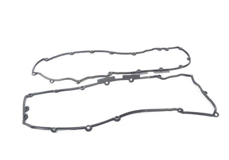 Juego de juntas de culata sin amianto OEM 11120392976 para BMW E60, E61, E63, E64. Compatible con motores específicos de 5 y 6 cilindros. Original BMW.