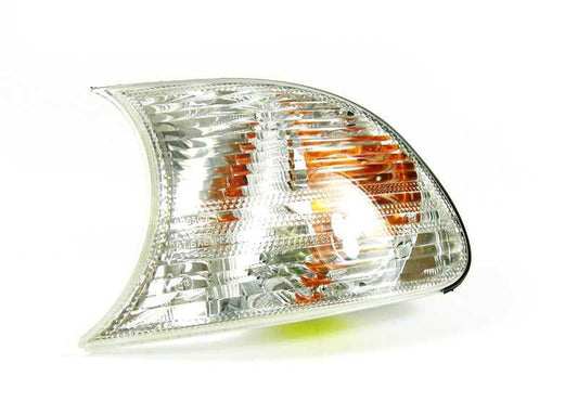 Indicador de dirección delantero izquierdo blanco OEM 63126904307 para BMW Serie 3 E46. Original BMW.