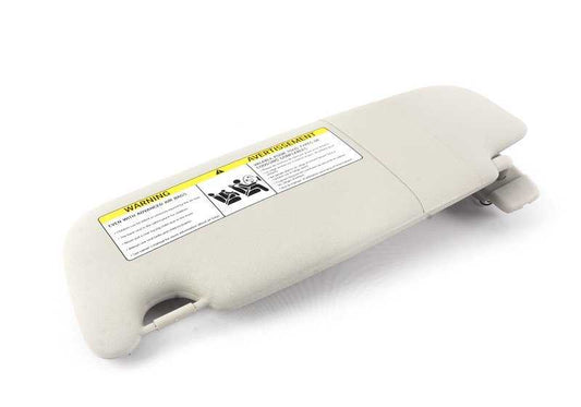 Parasol derecho con etiqueta color gris satellite OEM 51167382108 para MINI F55, F56, F56 BEV, F55 LCI, F56 LCI… y más. Original MINI.