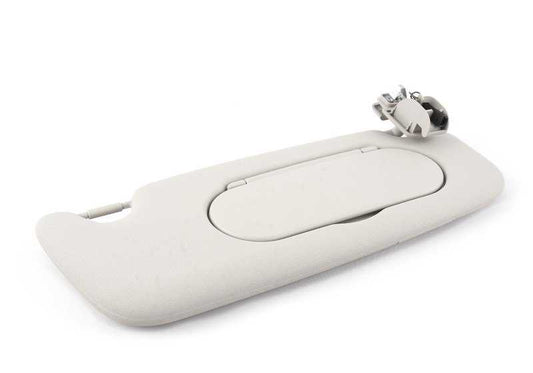 Parasol derecho con etiqueta color gris satellite OEM 51167382108 para MINI F55, F56, F56 BEV, F55 LCI, F56 LCI… y más. Original MINI.