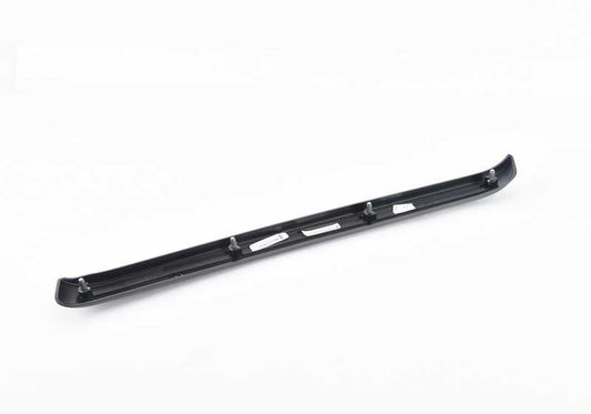 Decorative molding Left rear door OEM 51436986219 for BMW E92, E93. Black diamond color. Original BMW piece.