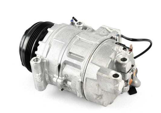 Compresor de aire acondicionado con embrague magnético OEM 64509154072 para BMW F07, F10, F11, F06, F12, F13, F01, F02, E70, F15, F85, E71, F16, F86. Original BMW.