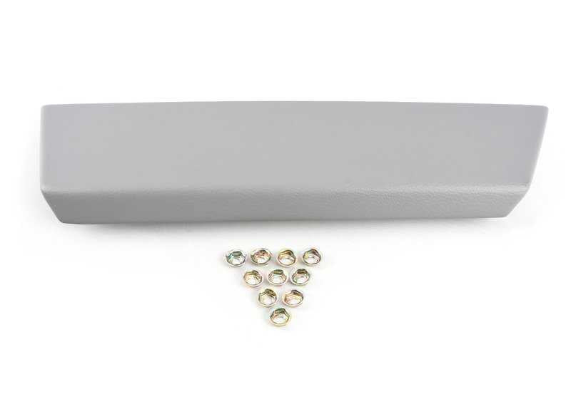 Bolsillo puerta delantera izquierda OEM 51417076793 para BMW E60, E61. Original BMW. Ideal para sustituir el compartimento de la puerta del conductor en modelos Serie 5 compatibles. Color gris.