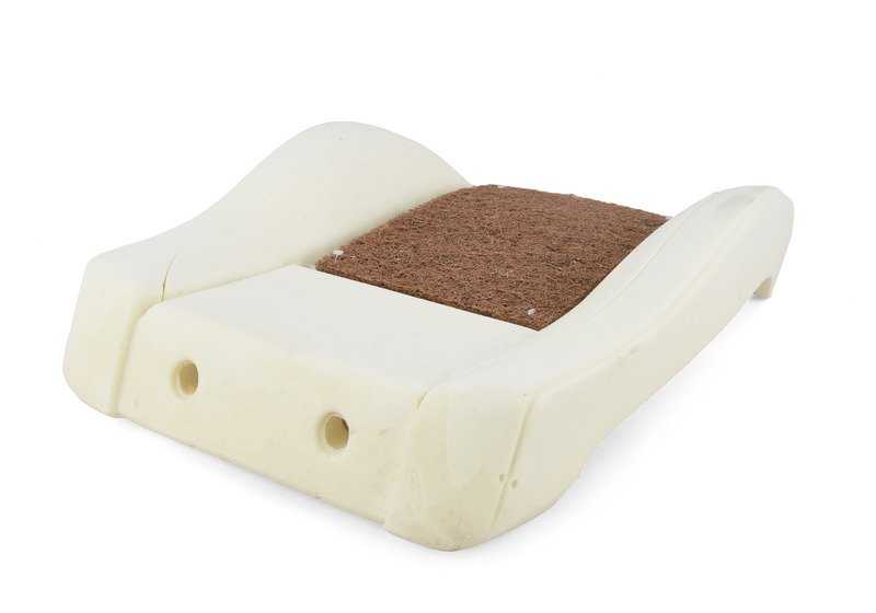 Soporte cojín respaldo asiento delantero OEM 52108150029 para BMW E39 y E38. Original BMW.