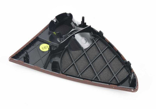 Rejilla altavoz puerta izquierda OEM 51427261965 para BMW F10 y F11. Compatible con modelos 518d, 520d (varias motorizaciones y transmisiones). Color marrón canela. Original BMW.